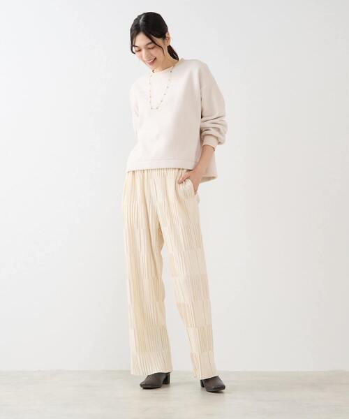 MELROSE claire(メルローズ クレール)の「【ボアプルオーバー】(Tシャツ/カットソー・レディース・ライトベージュ/スミクロ/ブルー・FREE)」の5枚目の写真