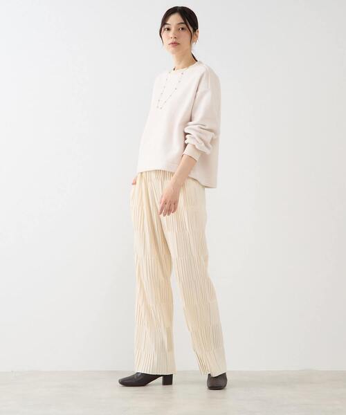 MELROSE claire(メルローズ クレール)の「【ボアプルオーバー】(Tシャツ/カットソー・レディース・ライトベージュ/スミクロ/ブルー・FREE)」の6枚目の写真