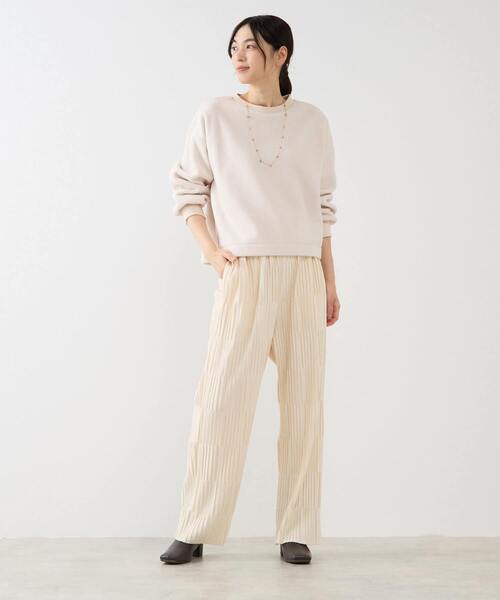 MELROSE claire(メルローズ クレール)の「【ボアプルオーバー】(Tシャツ/カットソー・レディース・ライトベージュ/スミクロ/ブルー・FREE)」の11枚目の写真