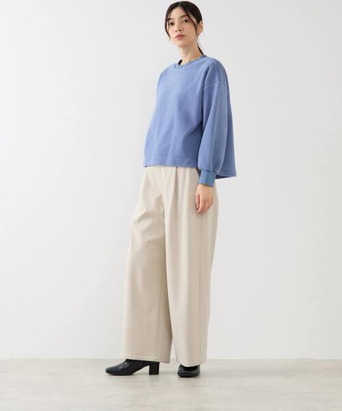 MELROSE claire(メルローズ クレール)の「【ボアプルオーバー】(Tシャツ/カットソー・レディース・ライトベージュ/スミクロ/ブルー・FREE)」の14枚目の写真