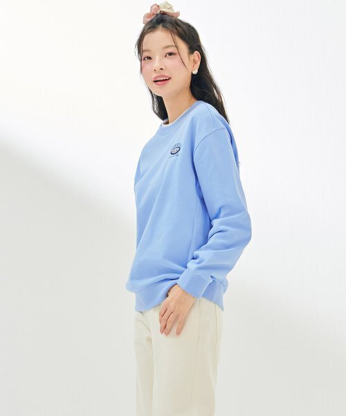 CHASECULT（チェイスカルト）の「共用エッセンシャルマンツーマンTシャツ-DAZU5101B0D（スウェット・メンズ・スカイブルー・100/105/90/95）」の3枚目の写真