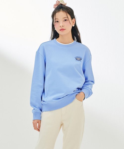 CHASECULT（チェイスカルト）の「共用エッセンシャルマンツーマンTシャツ-DAZU5101B0D（スウェット・メンズ・スカイブルー・100/105/90/95）」の4枚目の写真