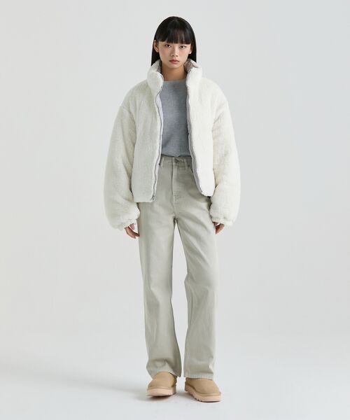 MUSINSA STANDARD WOMAN（ムシンサスタンダードウーマン）の「ウィメンズガーメントダイレギュラーフィットデニムパンツ[ライトベージュ]（デニムパンツ・レディース・その他・24/25/26/27/28/29/30）」の7枚目の写真