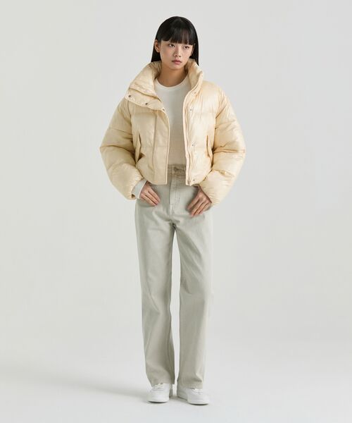 MUSINSA STANDARD WOMAN（ムシンサスタンダードウーマン）の「ウィメンズガーメントダイレギュラーフィットデニムパンツ[ライトベージュ]（デニムパンツ・レディース・その他・24/25/26/27/28/29/30）」の9枚目の写真