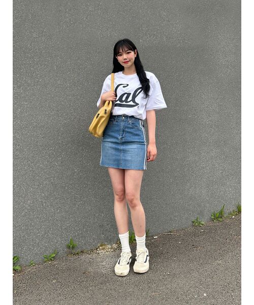 MUSINSA STANDARD WOMAN(ムシンサスタンダードウーマン)の「レディースデニムミニスカート【ライトインディゴ】(スカート・レディース・その他・X-SMALL/SMALL/MEDIUM/LARGE)」の21枚目の写真