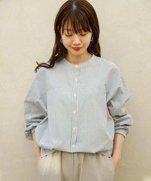 アーバンリサーチ サニーレーベル ストライプ 半袖ブラウス WEB限定 URBAN RESEARCH Sonny Label｜アーバンリサーチサニーレーベルのシャツ