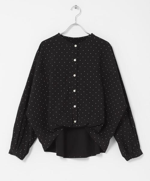 URBAN RESEARCH Sonny Label(アーバンリサーチサニーレーベル)の「『WEB限定』フロントタックバンドカラーシャツ(シャツ/ブラウス・レディース・ブルー/ライトベージュ/ホワイト系その他/ホワイト/ドット・FREE)」の14枚目の写真