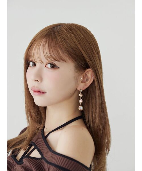 EATME（イートミー）の「オーロラストーンスィングピアス（ピアス（両耳用）・レディース・ゴールド・FREE）」の3枚目の写真