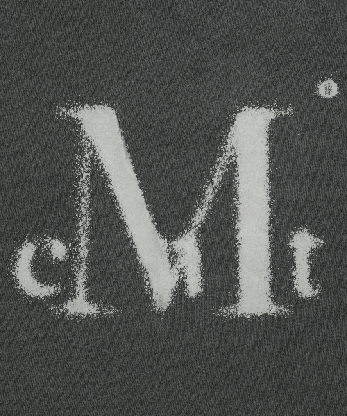 MUCENT(ムセント)の「ボニスプレーロゴピグメント半袖Tシャツ(2カラー)(Tシャツ/カットソー・レディース・チャコールグレー/ブルー・FREE)」の3枚目の写真