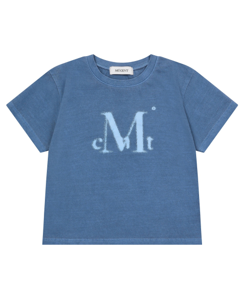 MUCENT(ムセント)の「ボニスプレーロゴピグメント半袖Tシャツ(2カラー)(Tシャツ/カットソー・レディース・チャコールグレー/ブルー・FREE)」の7枚目の写真