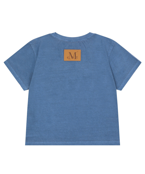 MUCENT(ムセント)の「ボニスプレーロゴピグメント半袖Tシャツ(2カラー)(Tシャツ/カットソー・レディース・チャコールグレー/ブルー・FREE)」の9枚目の写真