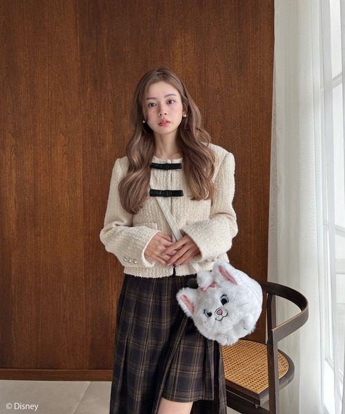 my twilight(マイトワイライト)の「【Disney】おしゃれキャット/マリー/ぬいぐるみショルダーバッグ(ショルダーバッグ・レディース・ホワイト・FREE)」の8枚目の写真