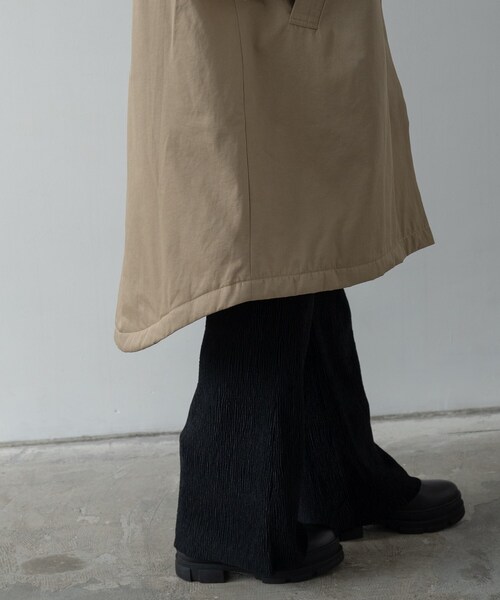 GALLEST(ギャレスト)の「フィッシュテールキルトコート(モッズコート・レディース・ベージュ/ブラック・34/38)」の11枚目の写真