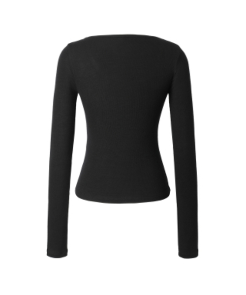 KHAKIPOINT(カーキポイント)の「Basic U-neck T-shirt (black)(Tシャツ/カットソー・レディース・その他・FREE)」の3枚目の写真
