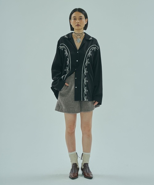 ROSE BUD（ローズバッド）の「(mag.by c)EMBROIDERY SHIRT（シャツ/ブラウス・レディース・オフホワイト/ブラック・ONE SIZE）」の17枚目の写真