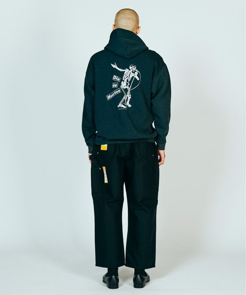 JERZEES（ジャージーズ）の「JERZEES ジャージーズ / "DIA DE MUERTOS"PULL HOODIE（パーカー・メンズ・ネイビー/ブラック・MEDIUM/LARGE/X-LARGE）」の5枚目の写真