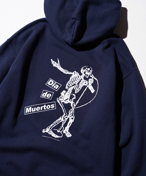JERZEES（ジャージーズ）の「JERZEES ジャージーズ / "DIA DE MUERTOS"PULL HOODIE（パーカー・メンズ・ネイビー/ブラック・MEDIUM/LARGE/X-LARGE）」の15枚目の写真