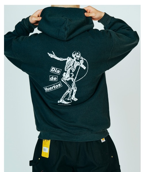 JERZEES（ジャージーズ）の「JERZEES ジャージーズ / "DIA DE MUERTOS"PULL HOODIE（パーカー・メンズ・ネイビー/ブラック・MEDIUM/LARGE/X-LARGE）」の17枚目の写真
