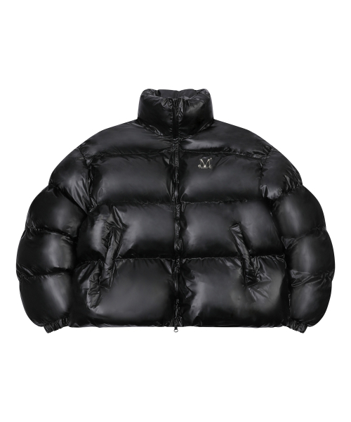 セール】ラディエンメタルロゴハイネックグロッシークロップパディング