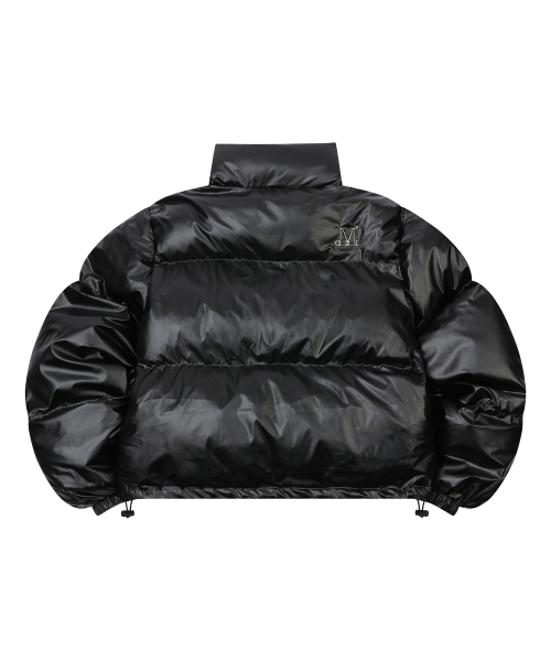 ラディエンメタルロゴハイネックグロッシークロップパディング (2