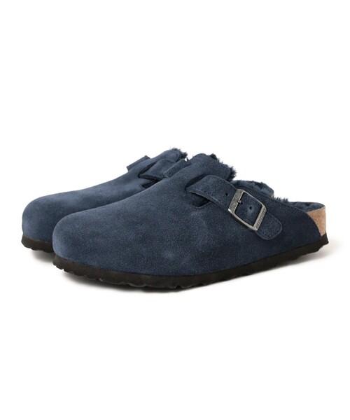 BIRKENSTOCK(ビルケンシュトック)の「BIRKENSTOCK / BOSTON SHEARLING(スリッポン・レディース・ネイビー・38/37)」の1枚目の写真