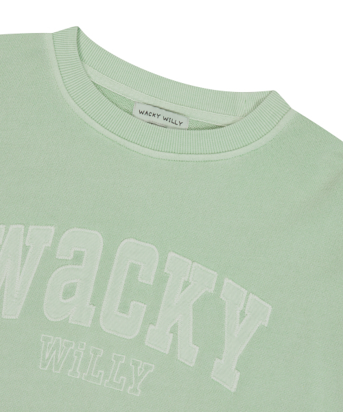 Wacky WiLLy(ワッキーウィリー)の「ウィメンズセミオーバーフィットピグメントマンツーマンミント(スウェット・レディース・その他・F)」の4枚目の写真