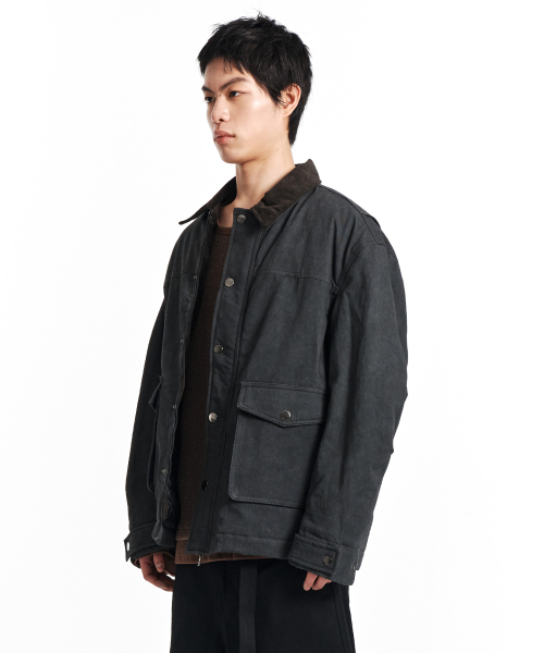 KICHUL（キチョル）の「Noster work jacket (Charcoal)（その他アウター・メンズ・その他・SMALL/MEDIUM/LARGE）」の2枚目の写真