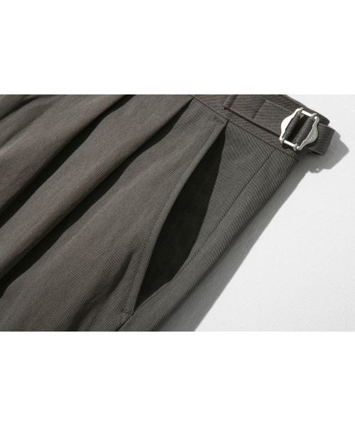 BASEMOMENT(ベースモーメント)の「ベルリンツーピンタックワイドチノパンツセージグレー(その他パンツ・メンズ・その他・LARGE/X-LARGE/MEDIUM)」の13枚目の写真