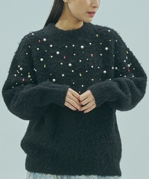ROSE BUD | BIJOUX KNIT PULLOVER(ニット/セーター)