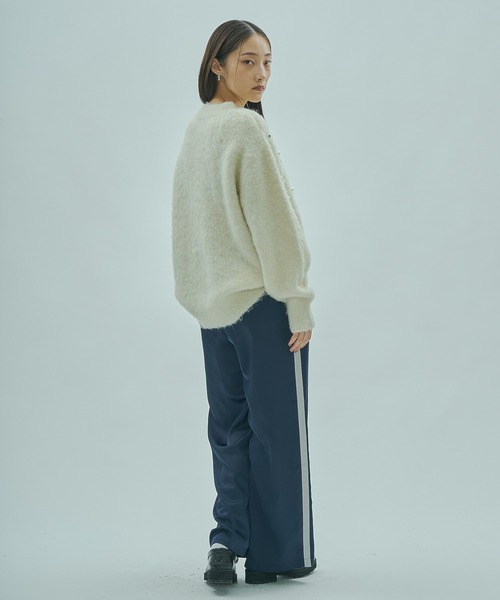 ROSE BUD(ローズバッド)の「BIJOUX KNIT PULLOVER(ニット/セーター・レディース・ホワイト/ブラック・ONE SIZE)」の8枚目の写真