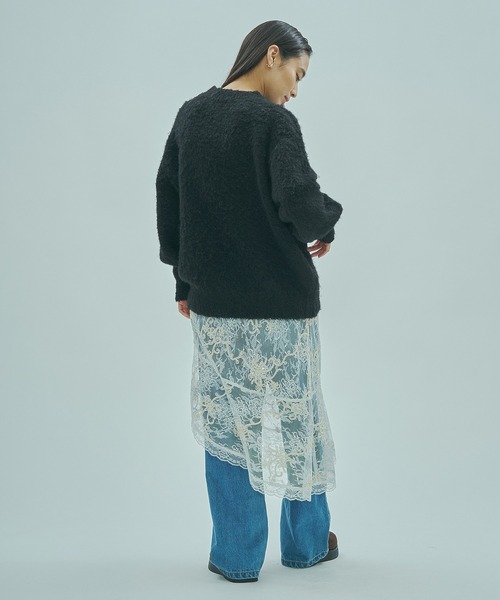 ROSE BUD(ローズバッド)の「BIJOUX KNIT PULLOVER(ニット/セーター・レディース・ホワイト/ブラック・ONE SIZE)」の15枚目の写真