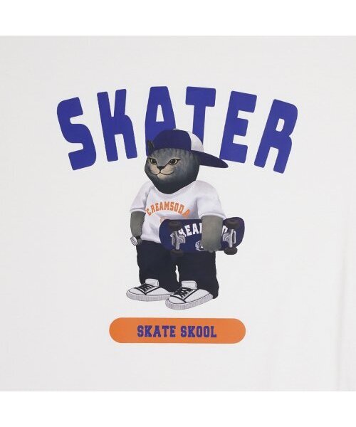 CREAM SODA LAB(クリームソーダラボ)の「グレー スケーター 半袖Tシャツ アイボリー(Tシャツ/カットソー・メンズ・その他・X-LARGE/XX-LARGE/LARGE/MEDIUM)」の17枚目の写真