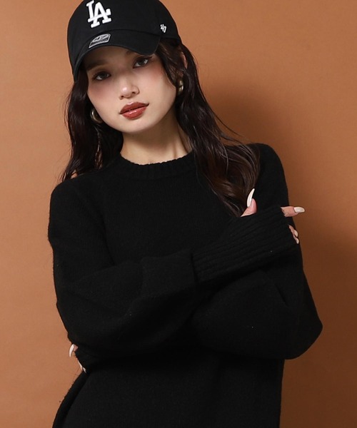 ANAP(アナップ)の「フィンガーホール メランジ ニットワンピース(ワンピース・レディース・アイボリー/ブラック/ブラウン・F)」の19枚目の写真