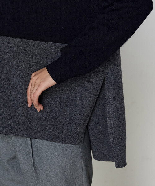 COMME CA(コムサ)の「〔 TALLサイズ 〕 ウール混ポリエステル カーディガン(カーディガン/ボレロ・レディース・グレー系その他/ブラック系その他・15号)」の10枚目の写真