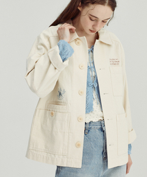 Between A and B（ビトウィーンエイアンドビー）の「Wonderful Washed Cotton Jacket [Cream]（デニムジャケット）」