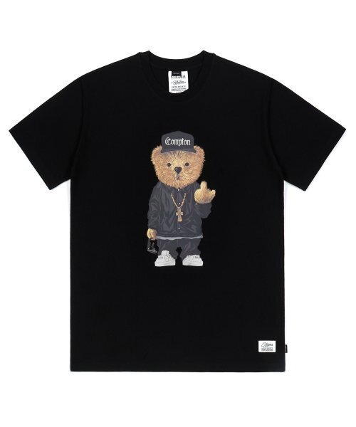 STIGMA(スティグマ)の「COMPTON BEAR T-SHIRTS BLACK(Tシャツ/カットソー・メンズ・その他・LARGE/MEDIUM/SMALL/X-LARGE/XX-LARGE)」の1枚目の写真