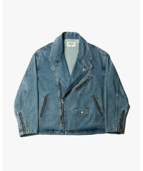 ASTLAY(アストレイ)の「Denim Rider Jacket (Vintage Stone Damage)(ライダースジャケット・メンズ・その他・2/3)」の1枚目の写真