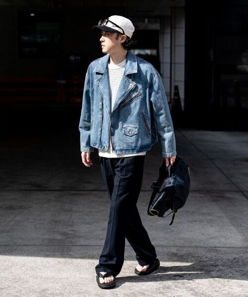 ASTLAY(アストレイ)の「Denim Rider Jacket (Vintage Stone Damage)(ライダースジャケット・メンズ・その他・2/3)」の11枚目の写真