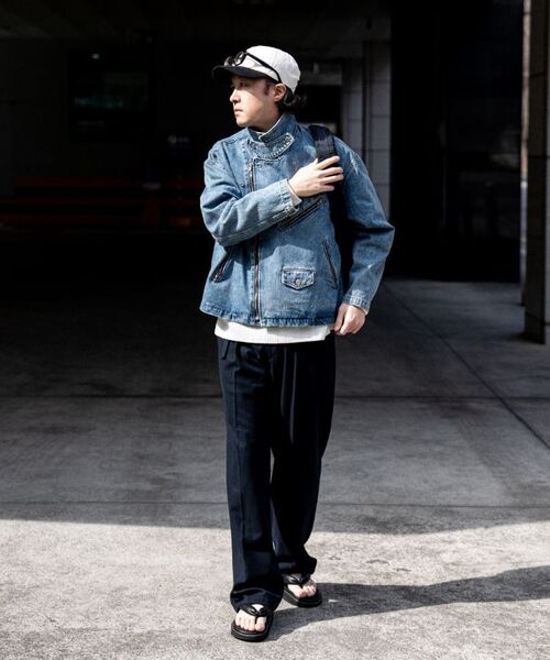 ASTLAY(アストレイ)の「Denim Rider Jacket (Vintage Stone Damage)(ライダースジャケット・メンズ・その他・2/3)」の4枚目の写真