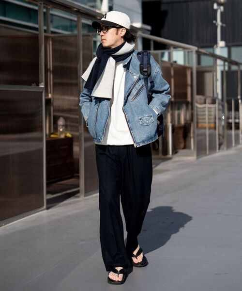 ASTLAY(アストレイ)の「Denim Rider Jacket (Vintage Stone Damage)(ライダースジャケット・メンズ・その他・2/3)」の5枚目の写真