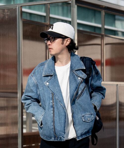 ASTLAY(アストレイ)の「Denim Rider Jacket (Vintage Stone Damage)(ライダースジャケット・メンズ・その他・2/3)」の6枚目の写真