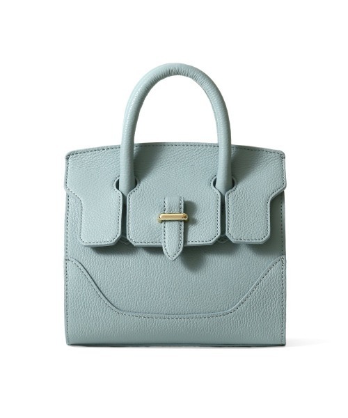 PELLE MORBIDA（ペッレモルビダ）の「Vela（ヴェーラ） VE101-ミニボストンバッグ(Sサイズ)（ショルダーバッグ・レディース・アイボリー/ブラック/ブルー系その他・FREE）」の3枚目の写真