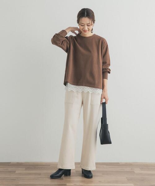 アーバンリサーチ ドアーズ（URBAN RESEARCH DOORS）/裾レースカットソー セール】裾レースカットソー（Tシャツ/カットソー）｜URBAN RESEARCH