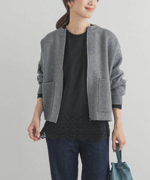 URBAN RESEARCH DOORS（アーバンリサーチドアーズ）の「裾レースカットソー（Tシャツ/カットソー・レディース・ブラック/オフホワイト・FREE）」の18枚目の写真