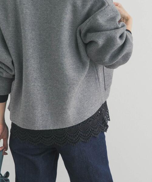 URBAN RESEARCH DOORS（アーバンリサーチドアーズ）の「裾レースカットソー（Tシャツ/カットソー・レディース・ブラック/オフホワイト・FREE）」の15枚目の写真