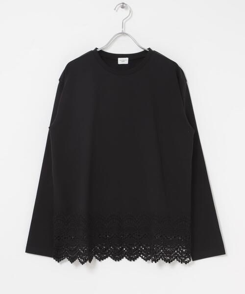 黒レースカットソー セール】裾レースカットソー（Tシャツ/カットソー）｜URBAN RESEARCH