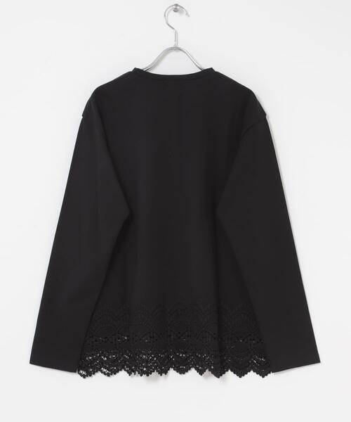 URBAN RESEARCH DOORS（アーバンリサーチドアーズ）の「裾レースカットソー（Tシャツ/カットソー・レディース・ブラック/オフホワイト・FREE）」の12枚目の写真