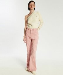 LIE MEQUE（リメーク）の「Fringe Pigmented Denim Pink（デニムパンツ）」