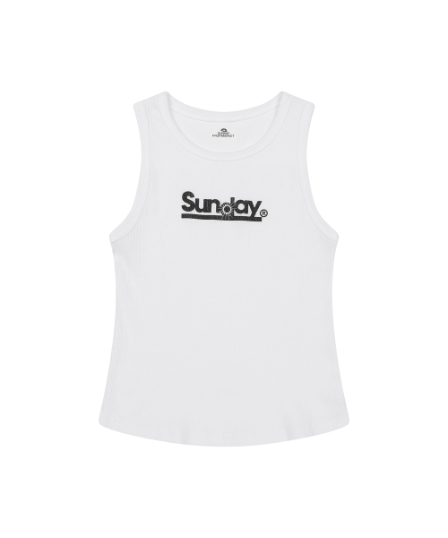SUNDAY FRUIT MARKET(サンデーフルーツマーケット)の「W) Sunday SLEEVELESS IVORY(Tシャツ/カットソー・レディース・その他・SMALL)」の1枚目の写真