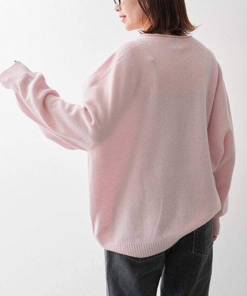 新色有り / 追加2》CHESSルーズボートネックプルオーバー（ニット